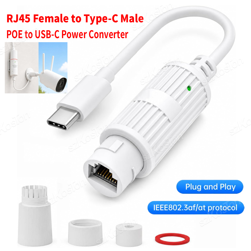 محول طاقة POE إلى USB-C، محول  - مراجعة Outdoor Power Adapter Usb C وسعره
