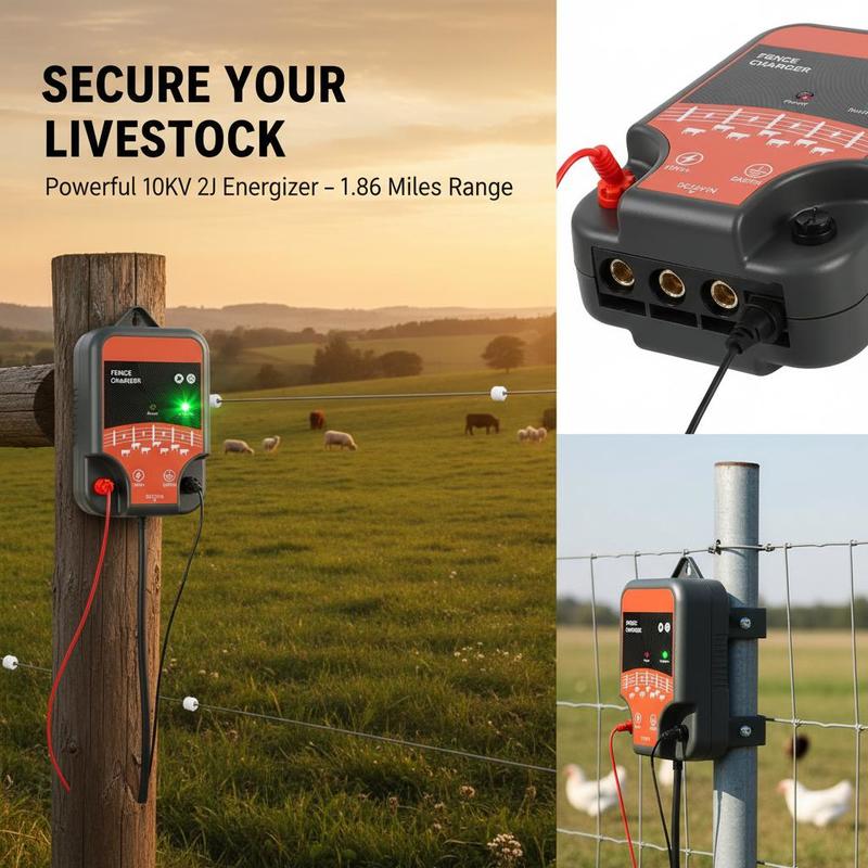 جهاز تحفيز المواشي بقوة 10 كيل - مراجعة Ac Outdoor Power وسعره